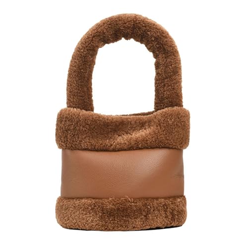 BUBEFSKD Chick Tasche Für Frauen Geräumiger Und Langlebiger Obergriff Eimer Handtasche Plüsch Tasche BUBEFSKD Chick Tasche Für Frauen Geräumiger Und Langlebiger Obergriff Eimer Handtasche Plüsch Tasche von BUBEFSKD