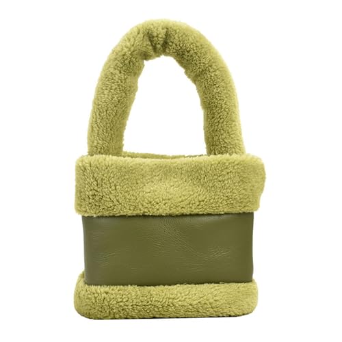 BUBEFSKD Chick Tasche Für Frauen Geräumiger Und Langlebiger Obergriff Eimer Handtasche Plüsch Tasche von BUBEFSKD
