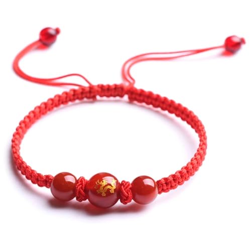 BUBEFSKD Chinesisches Drachenjahr Lucky Armband Unisex Geflochten von BUBEFSKD