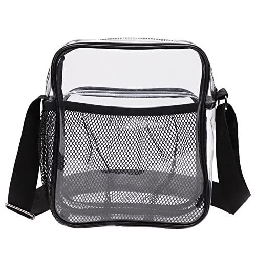 BUBEFSKD Clear Crossbody Messenger Umhängetasche Mit Reißverschlussverpaltung Verstellbares Gurtstadion Zugelassene Taschen Für Frauen Männer Klare Messengerbeutel BUBEFSKD Clear Crossbody Messenger Umhängetasche Mit Reißverschlussverpaltung Verstellbares Gurtstadion Zugelassene Taschen Für Frauen Männer Klare Messengerbeutel von BUBEFSKD