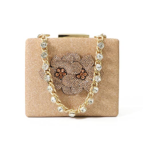 BUBEFSKD Clutch Evening Bag Hochzeit Geldbeutel Schulterkreuzkörper Mit Goldener Kette Für Frauen Mädchen Tasche BUBEFSKD Clutch Evening Bag Hochzeit Geldbeutel Schulterkreuzkörper Mit Goldener Kette Für Frauen Mädchen Tasche von BUBEFSKD
