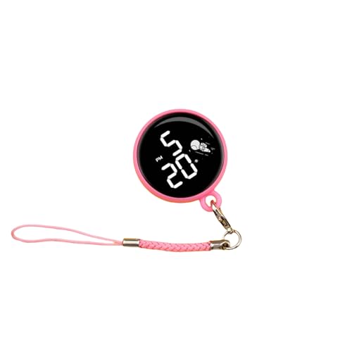 BUBEFSKD Compacts LED Display Taschenuhr Mit Praktischen Schlüsselringen Anhängen Für Tägliche Aktivitäts Rucksack Clip Uhr von BUBEFSKD