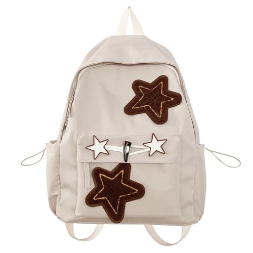 BUBEFSKD Convenien Rucksack Stilvoller Und Langlebiger Nylon Schule Tasche Perfekt Für Tägliche Pendelcampus Und Einkaufsschule Für Frauen von BUBEFSKD