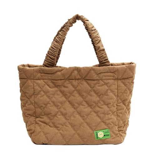BUBEFSKD Cord Einkaufstasche Nähte Tasche Mit Großer Kapazität Handtasche Schulter Feste Farbbeutel Für Mädchen Frauen Reißverschlussbeutel Für Frauen BUBEFSKD Cord Einkaufstasche Nähte Tasche Mit Großer Kapazität Handtasche Schulter Feste Farbbeutel Für Mädchen Frauen Reißverschlussbeutel Für Frauen von BUBEFSKD