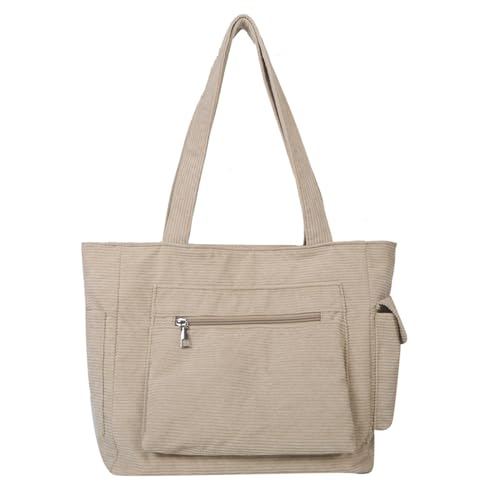 BUBEFSKD Cord Umhängetasche Große Kapazität Tasche Für Frauen Casual Daily Wear Girls School Schüler Bevorzugt Reißverschluss Wasserdicht Haltbar BUBEFSKD Cord Umhängetasche Große Kapazität Tasche Für Frauen Casual Daily Wear Girls School Schüler Bevorzugt Reißverschluss Wasserdicht Haltbar von BUBEFSKD