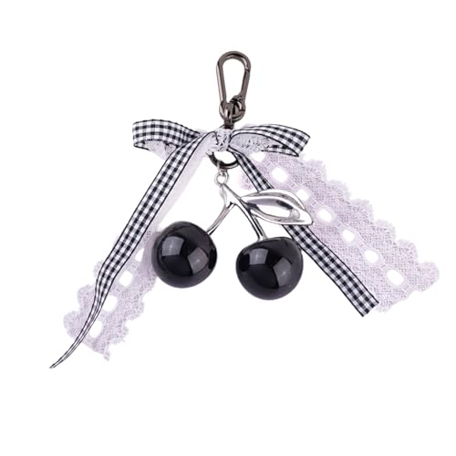 BUBEFSKD Creative Bows Bag Accessoire Spitze Keychain Metall Schlüsselbeutel Anhänger Rucksack Dekoration Für Frauen Und Mädchen Frauen Autoschlüsselhalter von BUBEFSKD