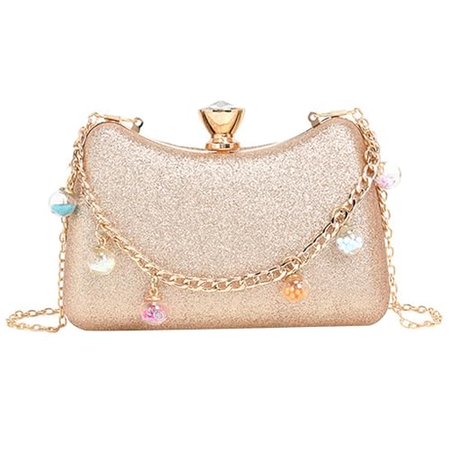 BUBEFSKD Damenabend Clutch Bag Kette Gurt Crossbody Elegante Handtasche Mode Schulter Hochzeitsbaum Für Party Frauen Kettenriemen Crossbody Schulterhandtasche von BUBEFSKD