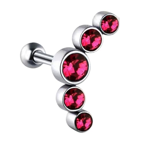 BUBEFSKD Edelstahl Knorpel Tragus Ohrring Piercing Body Schmuck Mit Farbenfrohen Tschechischen Kristall Alltagszubehör Alltags Ohrring BUBEFSKD Edelstahl Knorpel Tragus Ohrring Piercing Body Schmuck Mit Farbenfrohen Tschechischen Kristall Alltagszubehör Alltags Ohrring von BUBEFSKD