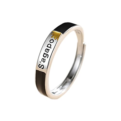 BUBEFSKD Eheringe Paar Versprechen Einstellbares Offenes Kupfermaterial Hochzeit Schmuck Geschenke Für Männer Frauen Passen Paarringe Einstellbar BUBEFSKD Eheringe Paar Versprechen Einstellbares Offenes Kupfermaterial Hochzeit Schmuck Geschenke Für Männer Frauen Passen Paarringe Einstellbar von BUBEFSKD