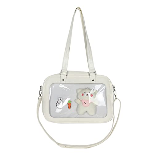 BUBEFSKD Einfache Messenger Tasche PU Handtasche Transparente Schulter Mit Reißverschluss Crossbody Geschenk Zum Geburtstag Valentinstag Lederhandtaschen Für Frauen Mädchen BUBEFSKD Einfache Messenger Tasche PU Handtasche Transparente Schulter Mit Reißverschluss Crossbody Geschenk Zum Geburtstag Valentinstag Lederhandtaschen Für Frauen Mädchen von BUBEFSKD