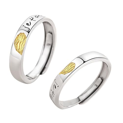 BUBEFSKD Elegante Fingerabdruckpaarringe Mit Verstellbarem Tragbarem Accessoir BUBEFSKD Elegante Fingerabdruckpaarringe Mit Verstellbarem Tragbarem Accessoir von BUBEFSKD