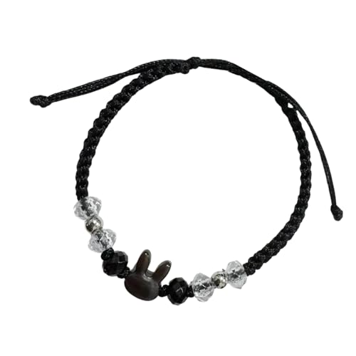 BUBEFSKD Eleganter Kaninchen Handgelenkschmuck Kompliziertes Handgefertigtes Webenarmband Für Alltägliche Mode Oder Besondere Anlässe Casual Outfit Armband von BUBEFSKD