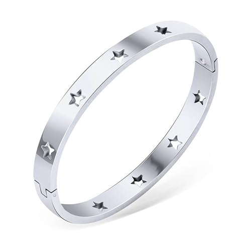 BUBEFSKD Elegantes Armband Edelstahl Verschluss Verschluss Einzigartiger Hohlarchbanzer Perfekt Für Modeliebhaber Edelstahl Geschenk BUBEFSKD Elegantes Armband Edelstahl Verschluss Verschluss Einzigartiger Hohlarchbanzer Perfekt Für Modeliebhaber Edelstahl Geschenk von BUBEFSKD