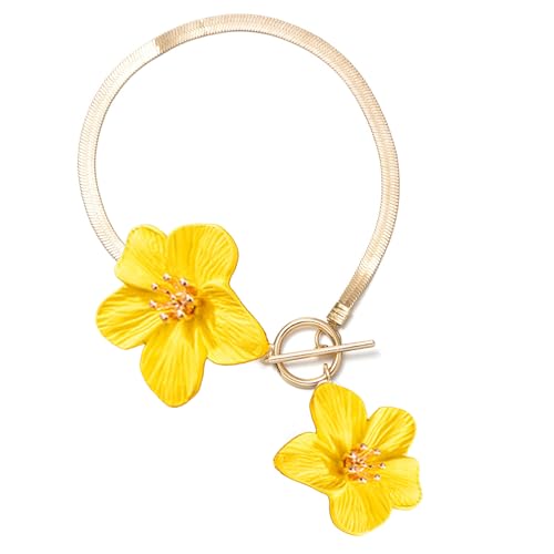 BUBEFSKD Elegantes Blumen Fußkettchen Für Frauen Verstellbar 27 cm Summers Schmuck Geschenk Robust von BUBEFSKD