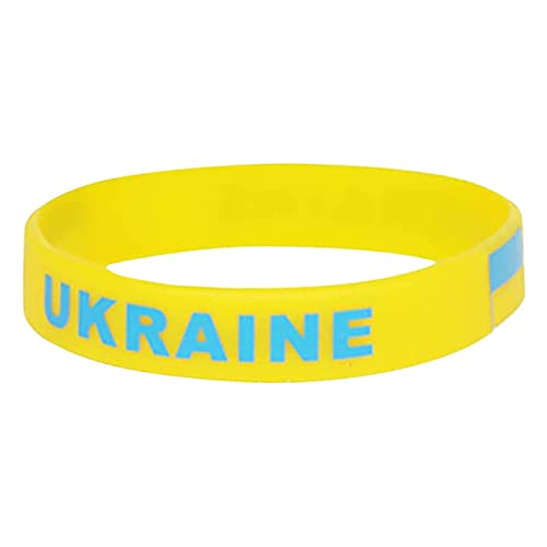 BUBEFSKD Europäische Amerikanische Ukraine Flaggen Armband Persönlichkeit Sport Männer Frauen Silikon Fitness Einfache Sporthalnen Für Frauen Männer BUBEFSKD Europäische Amerikanische Ukraine Flaggen Armband Persönlichkeit Sport Männer Frauen Silikon Fitness Einfache Sporthalnen Für Frauen Männer von BUBEFSKD