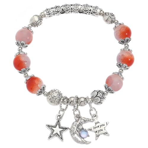 BUBEFSKD Event Fangen Elastische Armbandhäse Verstellbare Stern Und Mond Anhänger Pendellarmband Perlen Handchain Für Trendsetter Armbandzubehör BUBEFSKD Event Fangen Elastische Armbandhäse Verstellbare Stern Und Mond Anhänger Pendellarmband Perlen Handchain Für Trendsetter Armbandzubehör von BUBEFSKD