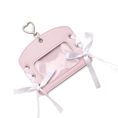 Fashion Bows Tie Gurtkarte Vintage DesignMulti Slot PU Leder Kompakt Organisatoren Für Studenten Fachleute Kompaktkartenhalter von BUBEFSKD