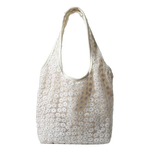 BUBEFSKD Frauen Ästhetische Blumenmaschentasche Vintage Leinwand Unterarm Mode Lässig Reisen Große Kapazität Schulter Handtasche Geldbeutel Mesh Schulter BUBEFSKD Frauen Ästhetische Blumenmaschentasche Vintage Leinwand Unterarm Mode Lässig Reisen Große Kapazität Schulter Handtasche Geldbeutel Mesh Schulter von BUBEFSKD