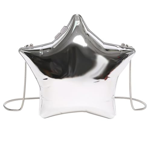 BUBEFSKD Frauen Abendbeutel Acryl Schulterkreuzkörper Sternform Messenger Clutch Geldbörse Für Party Frauen Acryl Schulter Abend Crossbody Star Form Messenger Geldbörse von BUBEFSKD