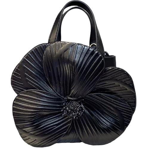 BUBEFSKD Frauen Bag Blumenschulter Abend Handtasche Crossbody Abend PU Leder Eimer Für Hochzeit von BUBEFSKD