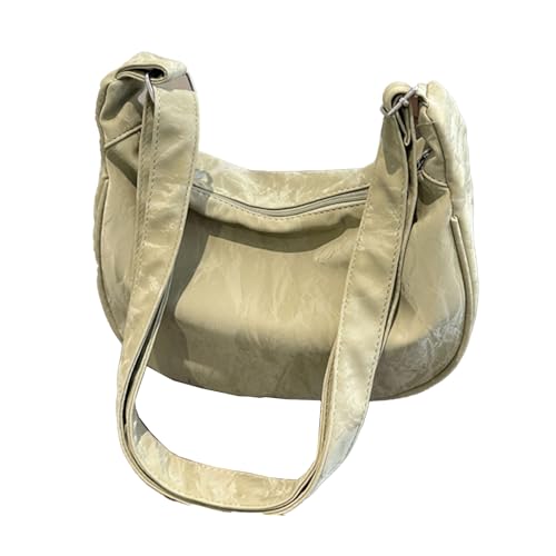 BUBEFSKD Frauen Bag PU Leder Schulter Großer Kapazität Crossbody Lässige Knödel Modemessen PU Leder Crossbody Für Frauen Große Kapazität Schulterknödel von BUBEFSKD