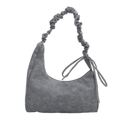 BUBEFSKD Frauen Bag Trend Falten Schulter PU Leder Handtasche Mode Crossbody Shopping Dating Ästhetische Achselhöhle Mode Plissierte Schulter Für Frauen Ästhetischer Achselhöhle PU Lederhandtasche von BUBEFSKD