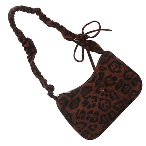 BUBEFSKD Frauen Bag Winter Schulter Retro Achselhöhlen Obergrenze Handtasche Pendeln Leoparden Drucken Unterarm Winter Schulter Für Frauen Trendy Achsel von BUBEFSKD
