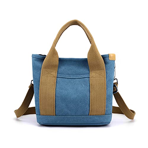 BUBEFSKD Frauen Große Kapazität Leinwand Handtasche Einfache Tragetasche Mädchen Reißverschluss Schulter Ladies Kleines Buch Einkaufsbücher Tasche Koreanische Stil Freizeittasche Große Kapazität von BUBEFSKD