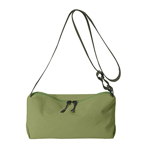 BUBEFSKD Frauen Leinwand Umhängetasche Feste Farbe Crossbody Ladies Messenger Bags Studentin Lässig Großkapazität Einkaufen Messenger Leinwand Schulter Großer Kapazität Crossbody von BUBEFSKD