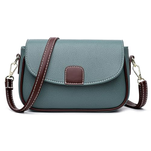 BUBEFSKD Frauen Mehrfarbige Umhängetaschen All Matching PU Leder Handtaschen Kleine Klappe Weibliche Crossbody Ladies Messenger Frauen PU Leder Schulter Lady Small Crossbody Multicolor Messenger von BUBEFSKD