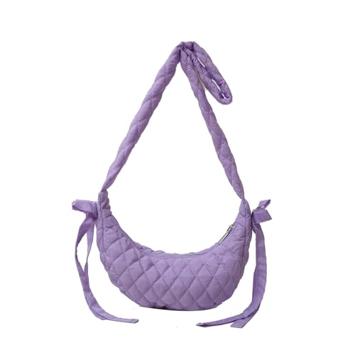 BUBEFSKD Frauen Munterbeutel Beutel Große Kapazität Schultergitter Muster Crossbody Nylon Messenger Einkaufen Für Tägliche Frauen Lässige Schulterschürze Große Kapazität Crossbody Für Reisen von BUBEFSKD