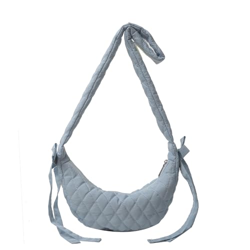 BUBEFSKD Frauen Munterbeutel Beutel Große Kapazität Schultergitter Muster Crossbody Nylon Messenger Einkaufen Für Tägliche Frauen Lässige Schulterschürze Große Kapazität Crossbody Für Reisen von BUBEFSKD