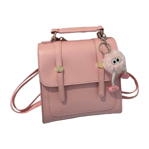 BUBEFSKD Frauen PU Leder Rucksack Weibliche Reiseschule Vintage Casual Schulter Handtasche Für Urlaub Für Frauen Reisen Weibliche Leder Teenager Schoolbag von BUBEFSKD