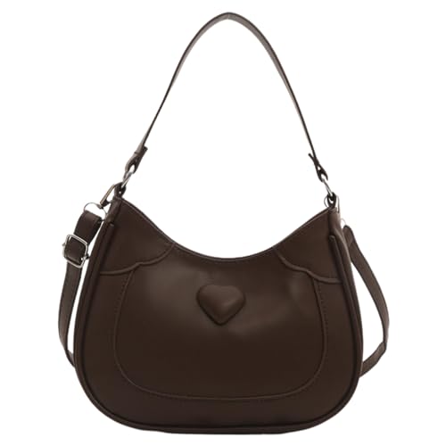 BUBEFSKD Frauen Süßes Herz PU Leder Unterarmtasche Modelle Schulterschützer 90er Ästhetische Kleine Handtasche Geldbörse PU Leder Crossbody BUBEFSKD Frauen Süßes Herz PU Leder Unterarmtasche Modelle Schulterschützer 90er Ästhetische Kleine Handtasche Geldbörse PU Leder Crossbody von BUBEFSKD
