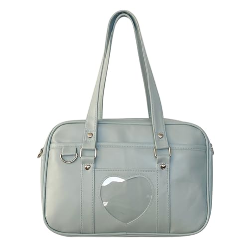 BUBEFSKD Frauen Tasche Animes Herz Ita Japanischer Stil Schultermodes Boten Handtasche Große Kapazität Crossbody Frauen Ita Große Boten Animes Heart Schulter Japanische Schule von BUBEFSKD