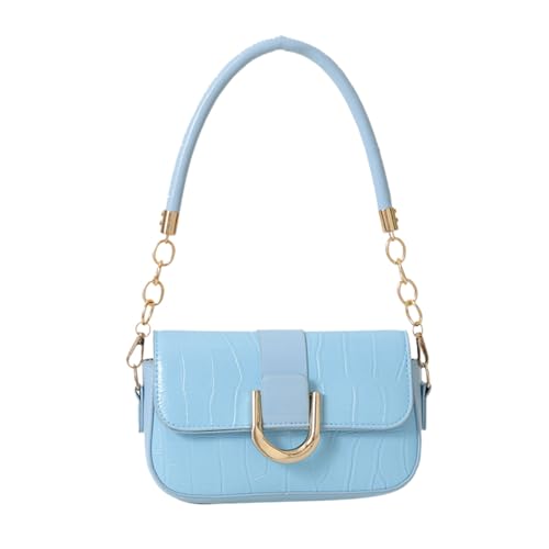 BUBEFSKD Frauen Umhängetasche Sattel Geldbeutel Schulter PU Leder Unterarm Casual Handtasche Geldbörse Für Mädchen Dating Arbeit Designertasche von BUBEFSKD