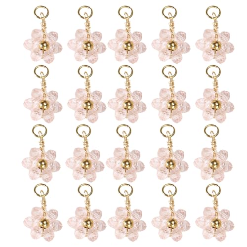 BUBEFSKD Funkelnde Kristallblume Perlen Anhänger Auffällige Perlenverzierungen Mode Frauen Halskette Liefert Armbänder von BUBEFSKD