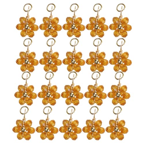 BUBEFSKD Funkelnde Kristallblume Perlen Anhänger Auffällige Perlenverzierungen Mode Frauen Halskette Liefert Armbänder von BUBEFSKD