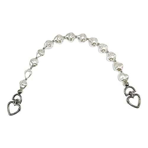 BUBEFSKD Geldbörse Kette Perle Strecker Baggurt Strecker Imitation Perlenkette Mit Schnallen Für Handtaschenbeutel Geldbeutel Erweiterung Schwarz BUBEFSKD Geldbörse Kette Perle Strecker Baggurt Strecker Imitation Perlenkette Mit Schnallen Für Handtaschenbeutel Geldbeutel Erweiterung Schwarz von BUBEFSKD