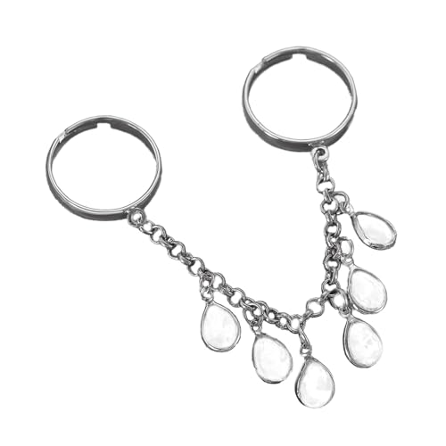 BUBEFSKD Geometrische Fringe Open Ringe Handschmuck Fashion Fingerlegierung Textur Geeignet Für Mode Enthusiasten Präsentieren Wasserdrop Quastenkette BUBEFSKD Geometrische Fringe Open Ringe Handschmuck Fashion Fingerlegierung Textur Geeignet Für Mode Enthusiasten Präsentieren Wasserdrop Quastenkette von BUBEFSKD