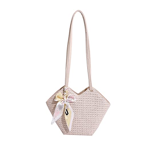BUBEFSKD Gras Gewebte Umhängetasche Mit Sommerbedarf Accessoire Für Teenager Girl Go Shopping Beutel Umhängetasche Tasche BUBEFSKD Gras Gewebte Umhängetasche Mit Sommerbedarf Accessoire Für Teenager Girl Go Shopping Beutel Umhängetasche Tasche von BUBEFSKD