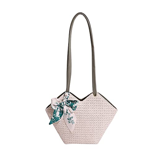 BUBEFSKD Gras Gewebte Umhängetasche Mit Sommerbedarf Accessoire Für Teenager Girl Go Shopping Beutel Umhängetasche Tasche BUBEFSKD Gras Gewebte Umhängetasche Mit Sommerbedarf Accessoire Für Teenager Girl Go Shopping Beutel Umhängetasche Tasche von BUBEFSKD