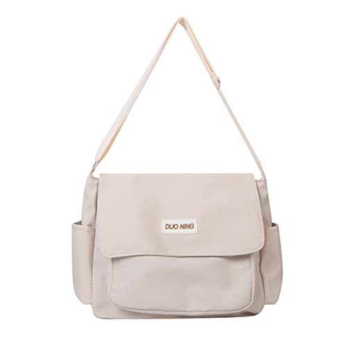 BUBEFSKD Großkapazität Crossbody Bag Für Frauen All Matching Schultermädchen Lässige Messenger School Frauen Lässige Schulter Weibliche Retro Leisure Crossbody von BUBEFSKD