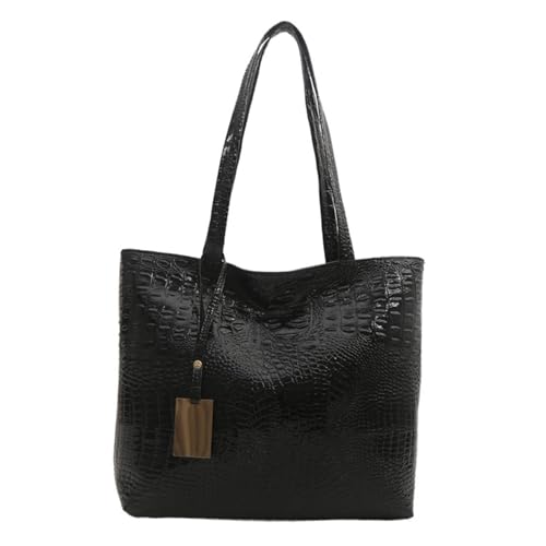BUBEFSKD Großkapazität Handtasche Für Frauen Mädchen PU Leder Umhängetasche Einkaufsbeutel Dating Modependler Lässig Frauen PU Leder Handtasche Geldtasche Große Kapazität Schulter Für Reisen Täglich von BUBEFSKD