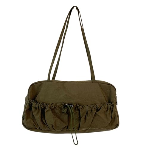 BUBEFSKD Großkapazität Handtasche Mode Nylon Achselgrundstück Großkapazität Umhängetaschen Geeignet Für Mädchen Frauen Reisen Umhängetasche von BUBEFSKD