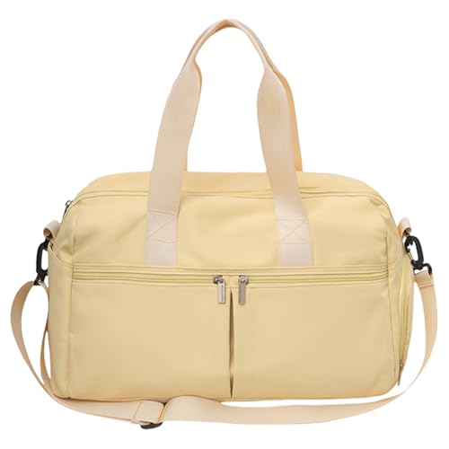 BUBEFSKD Großkapazität Nylon Sport Umhängetasche Verstellbares Riemen Feste Color Cross Body Yoga Handtasche Für Fitnessstudio Und Reisebereich Handtasche von BUBEFSKD