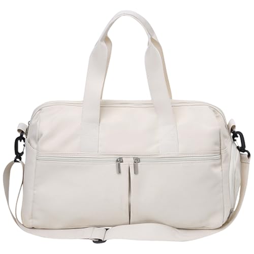 BUBEFSKD Großkapazität Nylon Sport Umhängetasche Verstellbares Riemen Feste Color Cross Body Yoga Handtasche Für Fitnessstudio Und Reisebereich Handtasche von BUBEFSKD