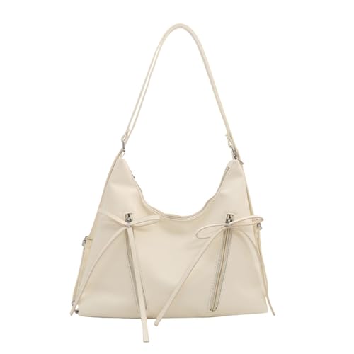 BUBEFSKD Großkapazität Umhängetasche Casual Mode Sweet Bowknot PU Leder Rucksack Multifunktion Verstellbares Gurt Handtasche Multi Taschen Umhängetasche von BUBEFSKD