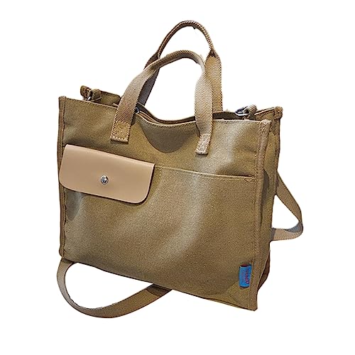 BUBEFSKD Großkapazität Womens Tote Bag Canvas Schulter Lässig Handtaschen Für Frauen Schule Teenager Crossbody Canvas Einkaufstasche BUBEFSKD Großkapazität Womens Tote Bag Canvas Schulter Lässig Handtaschen Für Frauen Schule Teenager Crossbody Canvas Einkaufstasche von BUBEFSKD