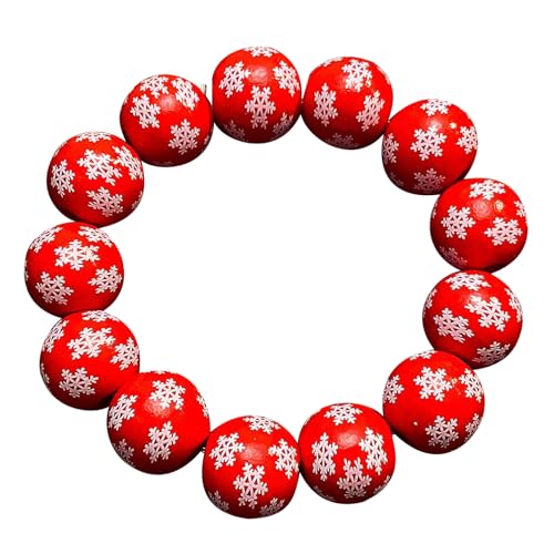 BUBEFSKD Halloween Handgelenk Kette Holzperlen Armband Festliche Perlen Armreifen Trendy Holiday Party Accessoire Frauenschmuck Halloween Schmuckstücke von BUBEFSKD